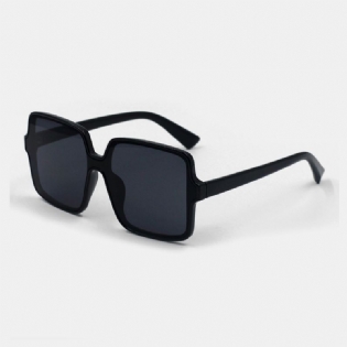Unisex Firkantede Gennemsigtige Solbriller Med Fuld Stel Afslappet Uv-beskyttelse