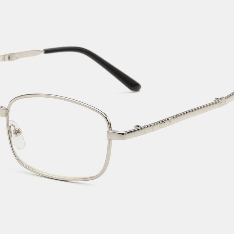 Unisex Foldbare Anti-blåt Lys Bærbare Metalstel Læsebriller Presbyopiske Briller