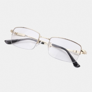 Unisex-foldet Halvstel Anti-blåt Lys Dual-use Intelligent Zoom Multi-focus Farveskiftende Læsebriller Presbyopiske Briller