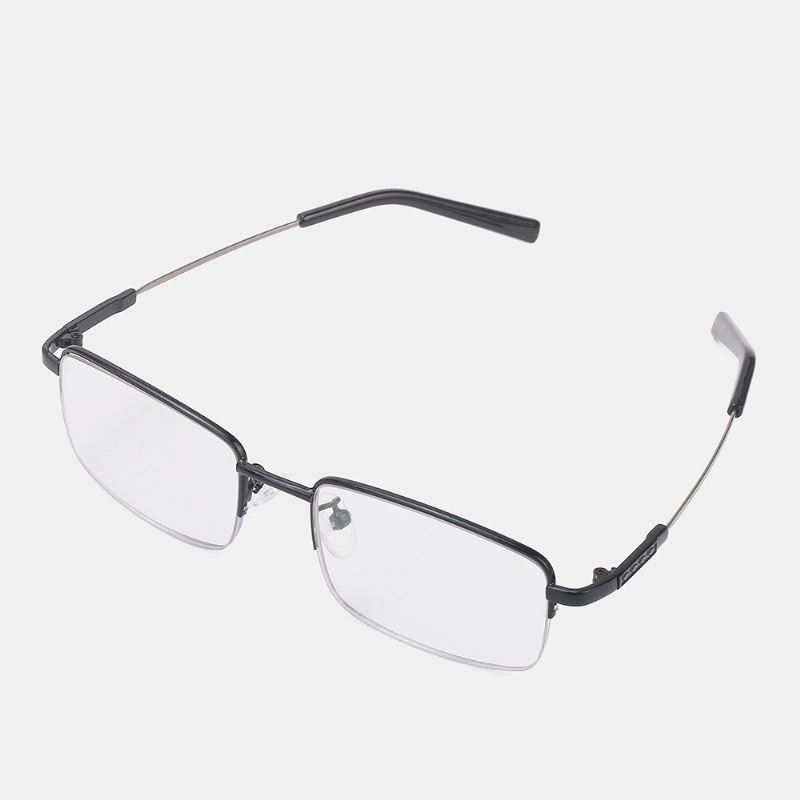Unisex-foldet Halvstel Anti-blåt Lys Dual-use Intelligent Zoom Multi-focus Farveskiftende Læsebriller Presbyopiske Briller