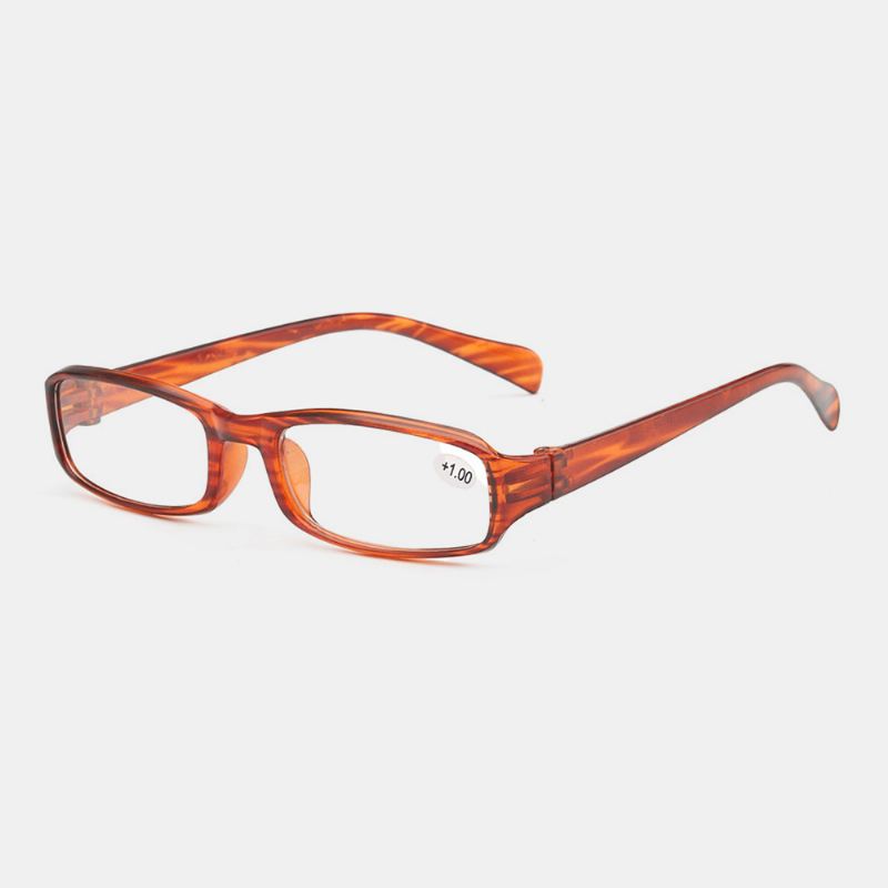 Unisex Full Frame Resin Len-læsebriller Bærbare High-definition Presbyopia-briller