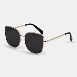 Unisex Mode Metal Square Full Frame Smal Kant Uv-beskyttelsessolbriller
