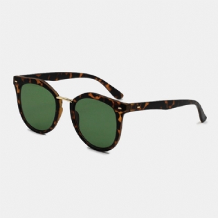 Unisex Tortoiseshell Square Full Frame Mode Casual Uv-beskyttelsessolbriller