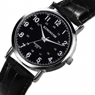 Casual Style Clock Herre Armbåndsur Business Style Vandtæt Quartz Watch