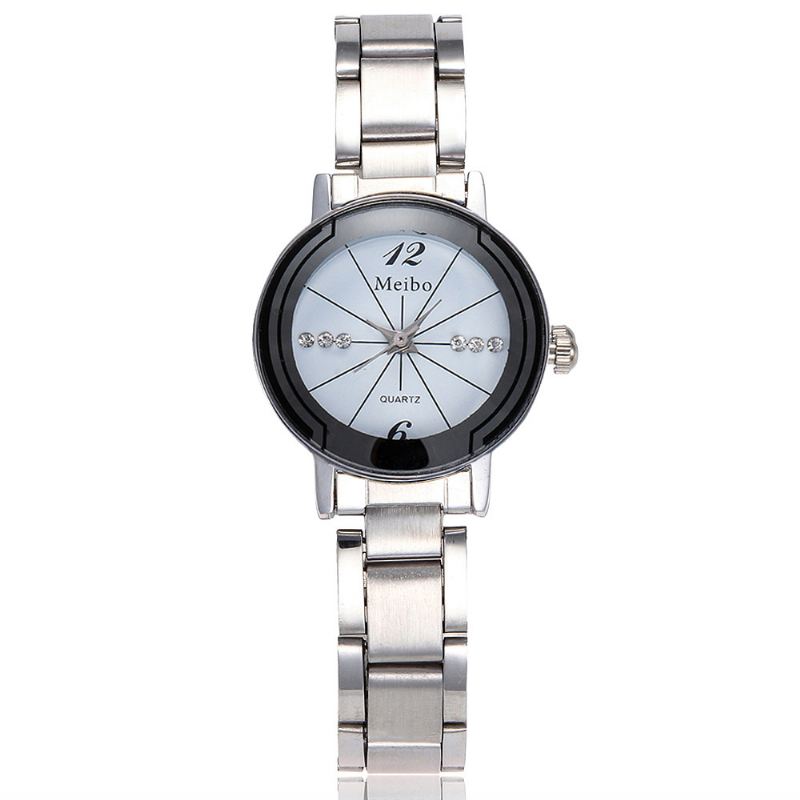 Casual Style Full Steel Mænd Kvinder Kvarts Ur Elegant Design Gave Kupon Ur
