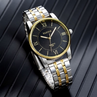 Full Steel Mænd Mode Business Style Liminous Display Quartz Watch