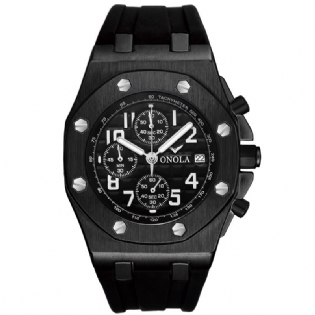 Mode Mænd Watch Dato Display Chronograph Vandtæt Multi-function Classic Quartz Watch