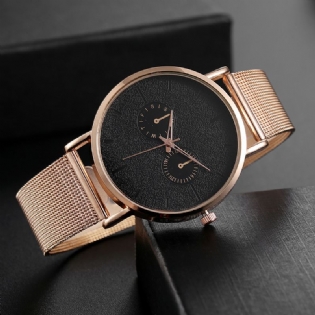 Mode Sport Mænd Ure Full Case Band Matte Dial Vandtæt Chronograph Quartz Watch