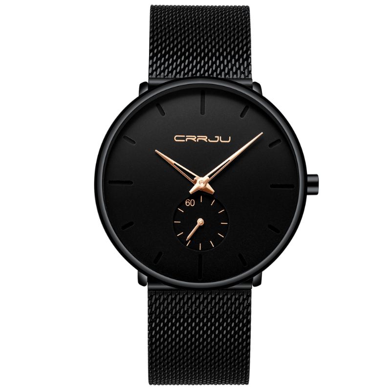 Simple Dial Bright Needle Mænd Mode Quartz Watch