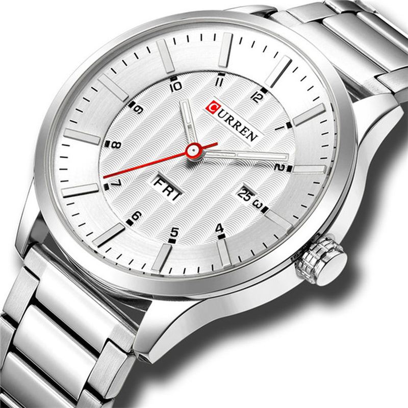 Vandtæt Business Style Mænd Armbåndsur Kalender Quartz Ure