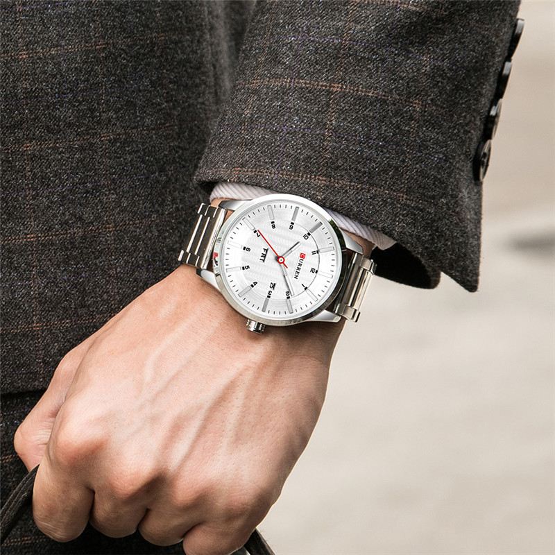 Vandtæt Business Style Mænd Armbåndsur Kalender Quartz Ure