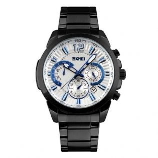 Vandtæt Stopur Display Dato Casual Style Bussiness Mænd Quartz Ure