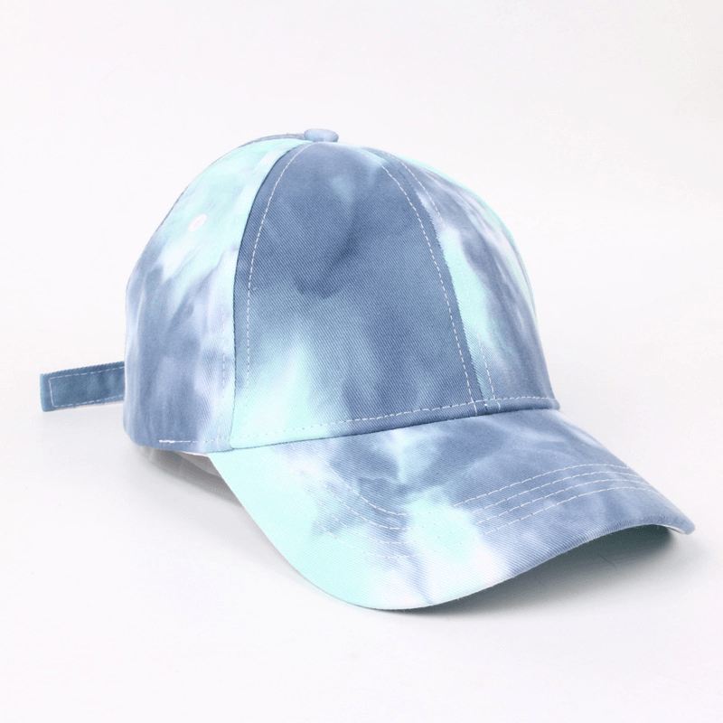Amerikansk Baseballkasket Mænds Grænseoverskridende Tie-dye Mode Outdoor Hat Dame Big Cap