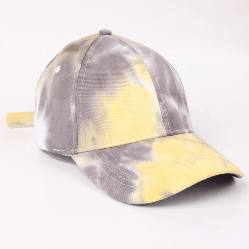 Amerikansk Baseballkasket Mænds Grænseoverskridende Tie-dye Mode Outdoor Hat Dame Big Cap
