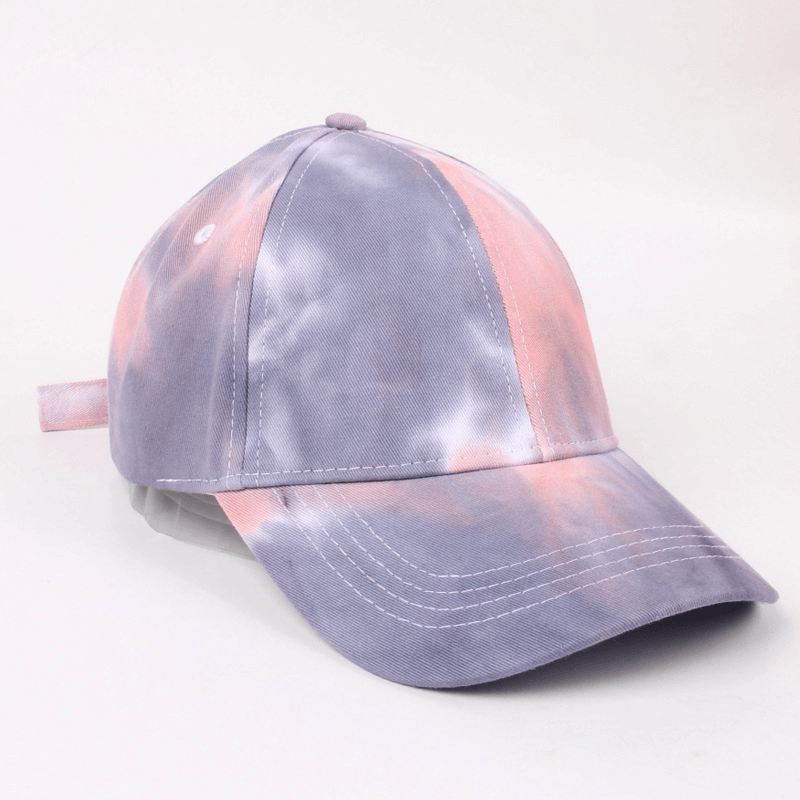 Amerikansk Baseballkasket Mænds Grænseoverskridende Tie-dye Mode Outdoor Hat Dame Big Cap