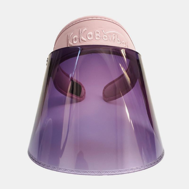 Brev Broderi Solhat Tom Top Hat Anti-uv Big Rim Cover Face Hat