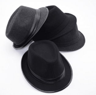 Britisk Mode Mænd Ulden Top Hat