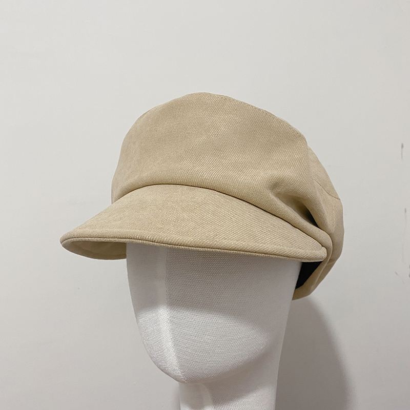 Corduroy Retro Star Den Samme Ottekantede Hat Kvindelige Efterår Og Vinter Militær Kasket Baret Fiskerhat