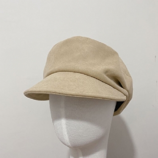 Corduroy Retro Star Den Samme Ottekantede Hat Kvindelige Efterår Og Vinter Militær Kasket Baret Fiskerhat