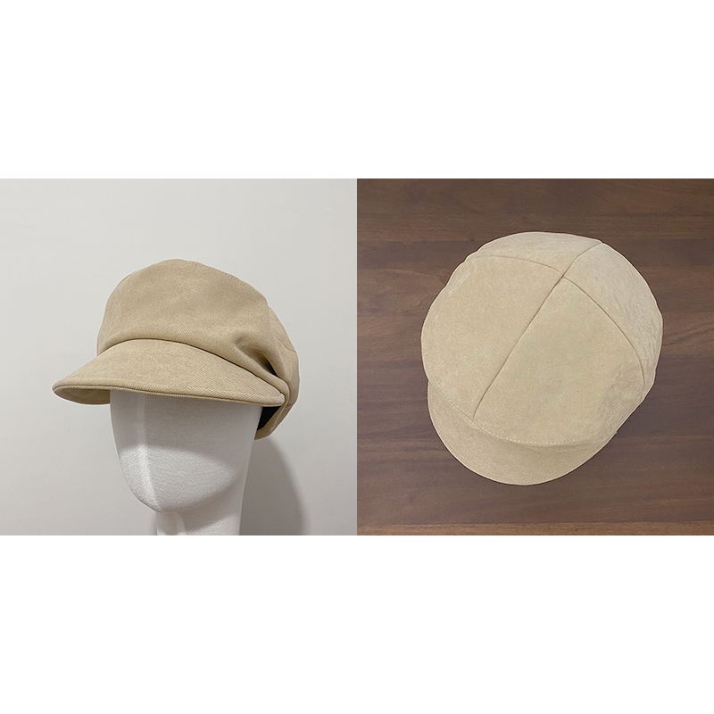 Corduroy Retro Star Den Samme Ottekantede Hat Kvindelige Efterår Og Vinter Militær Kasket Baret Fiskerhat
