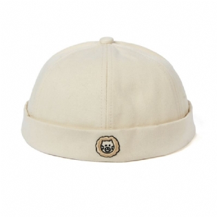 Dame Bomuld Blød Top Broderet Rogue Melon Hat