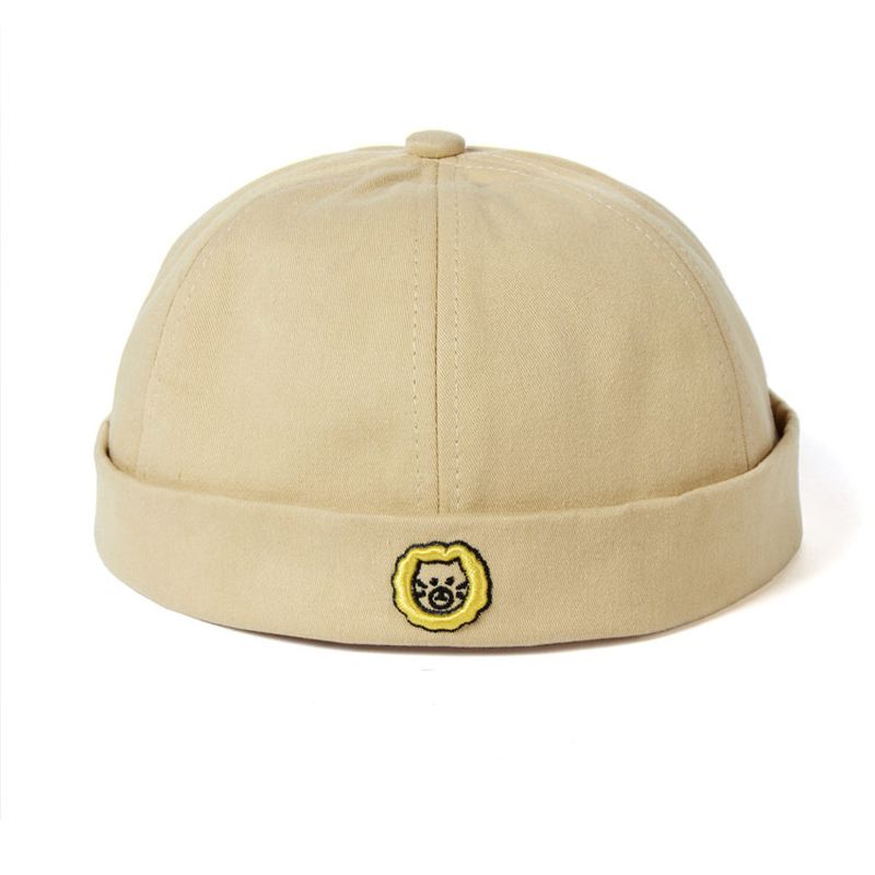 Dame Bomuld Blød Top Broderet Rogue Melon Hat