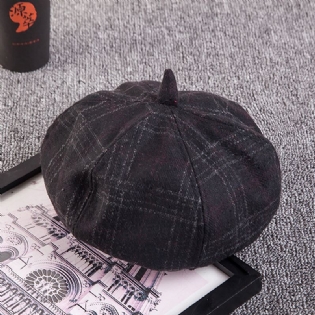 Dame Fritids-rullet Manchet Retro Brimless Hat
