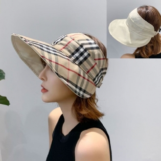 Dobbeltsidet Multi-purpose Gitter Top Hat Cover Face Anti-uv Cap