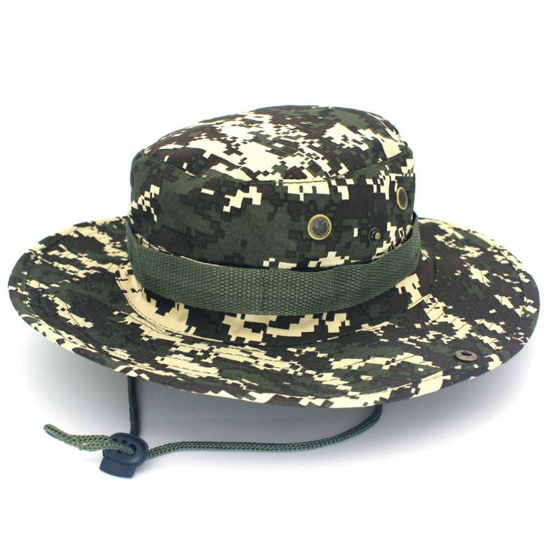 Fritid Jungle Rund Hat Bjergbestigning Fiskeri Camouflage Penny Hat