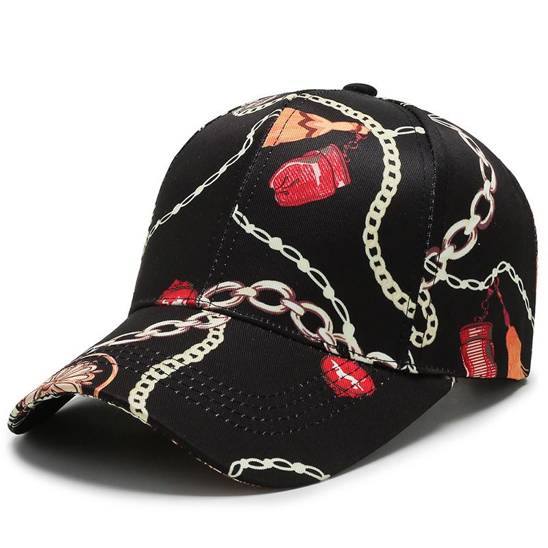 Hat Mænd Og Damer Trend Med Tryk Element Baseball Cap