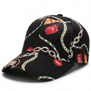 Hat Mænd Og Damer Trend Med Tryk Element Baseball Cap