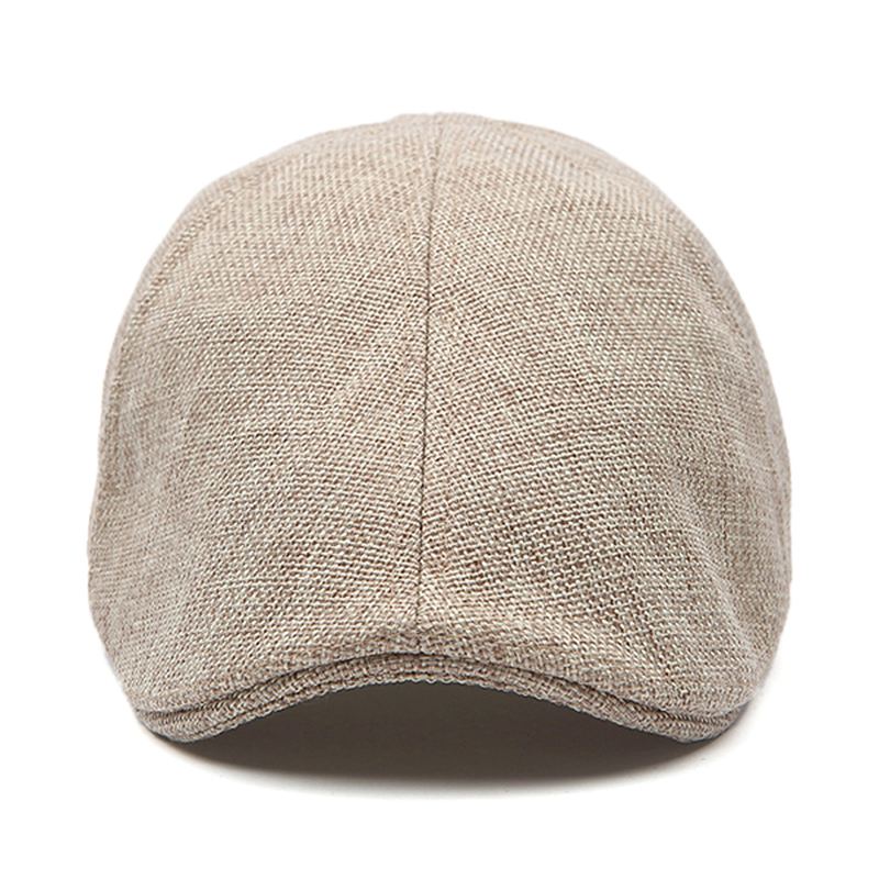 Herre Retro Bomuld Britisk Stil Grid Baskerhat Casual Solcreme Newsboy Peaked Caps