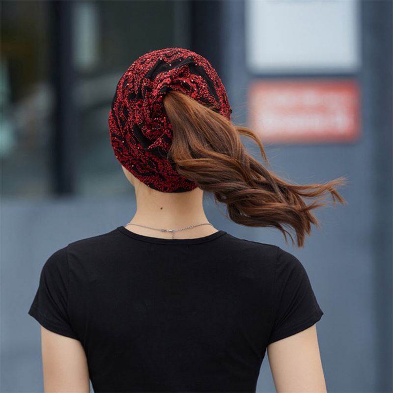 Kvinder Bomuld Etnisk Stil Blomsterbroderi Varm Casual Udendørs Brimless Beanie