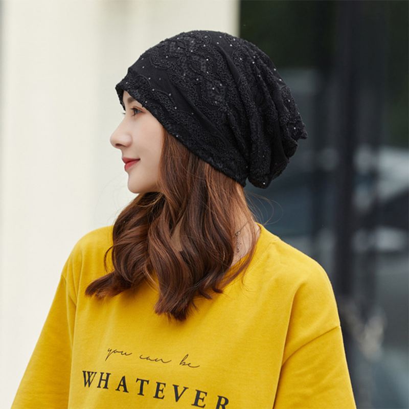 Kvinder Bomuld Etnisk Stil Blomsterbroderi Varm Casual Udendørs Brimless Beanie