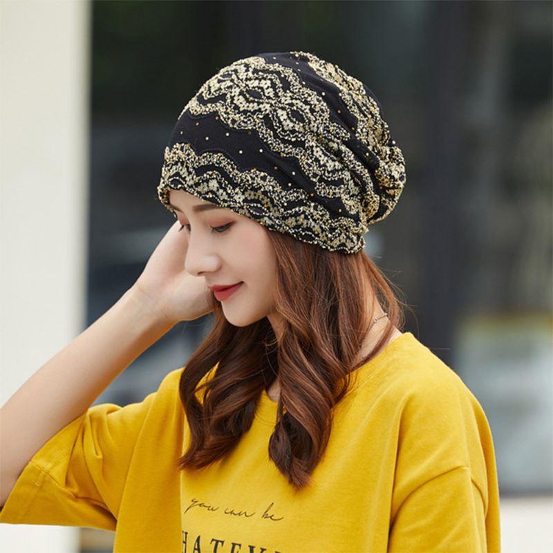 Kvinder Bomuld Etnisk Stil Blomsterbroderi Varm Casual Udendørs Brimless Beanie