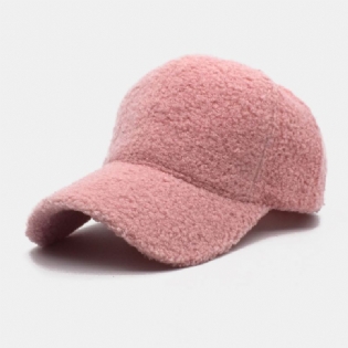 Kvinder Lammehår Varm Vinter Udendørs Solvisor Casual Par Hat Baseball Hat