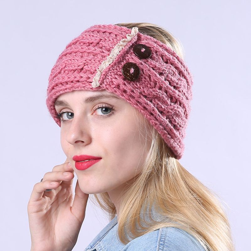 Kvinder Vinter Øreværne Hestehale Strik Beanie Caps