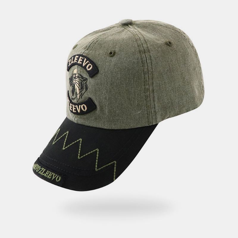 Mænd Brevmønster Broderi Baseball Cap Udendørs Solsejl Åndbar Monteret Kasket