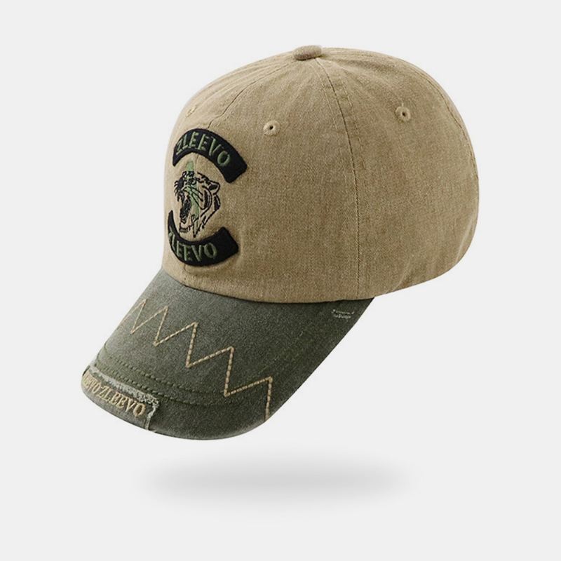 Mænd Brevmønster Broderi Baseball Cap Udendørs Solsejl Åndbar Monteret Kasket