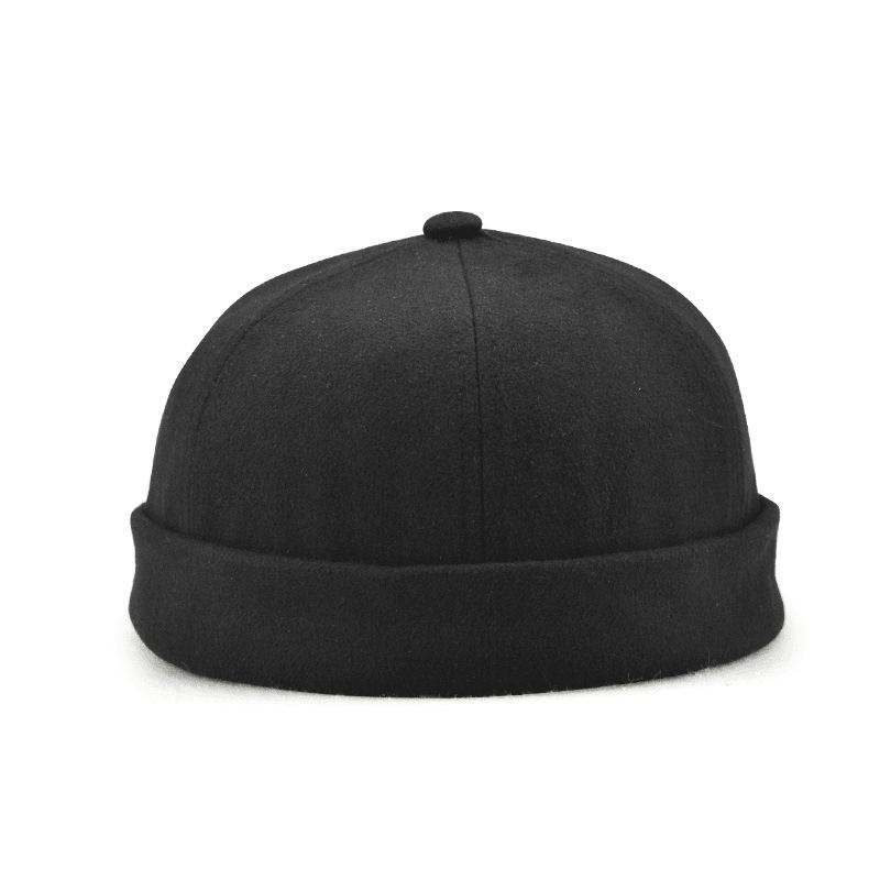 Mænd Kvinder Ensfarvet Sektion Hat Hip Hop Hat Sailor Cap Bomuld Brimless Hatte