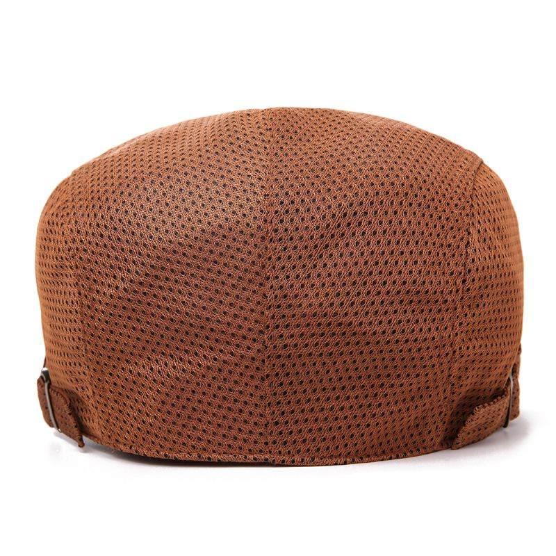 Mænd Polyester Mesh Åndbar Baret Hat Ivy Newsboy Caps