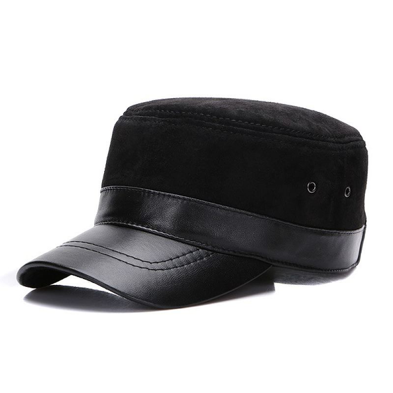 Mænd Vinter Varm Militær Flat Top Cap Casual Udendørs Solskærm Baseball Hat