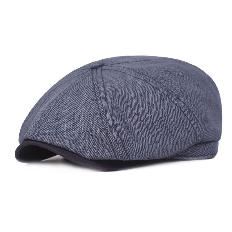 Mænd Visir Linen Newsboy Baret Caps