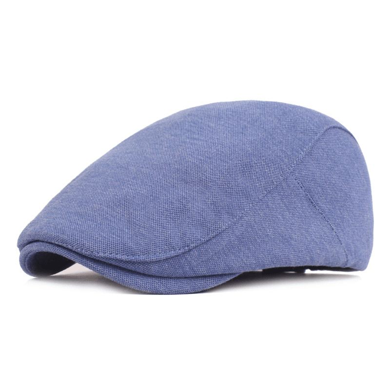 Mænds Bomuldsbasker Retro Baskerhatte Casual Hat Golfkørsel Flad Cabbie Newsboy Hat