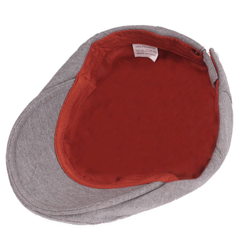 Mænds Bomuldsbasker Retro Baskerhatte Casual Hat Golfkørsel Flad Cabbie Newsboy Hat