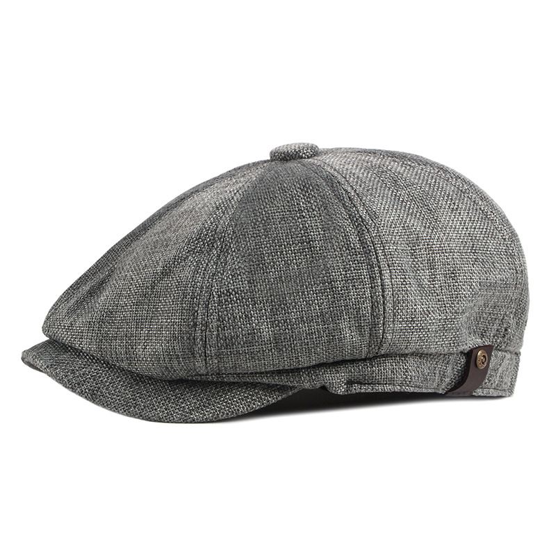 Octagonal Hat Mænd Forår Og Sommer Tynd Linned Åndbar Andetunge