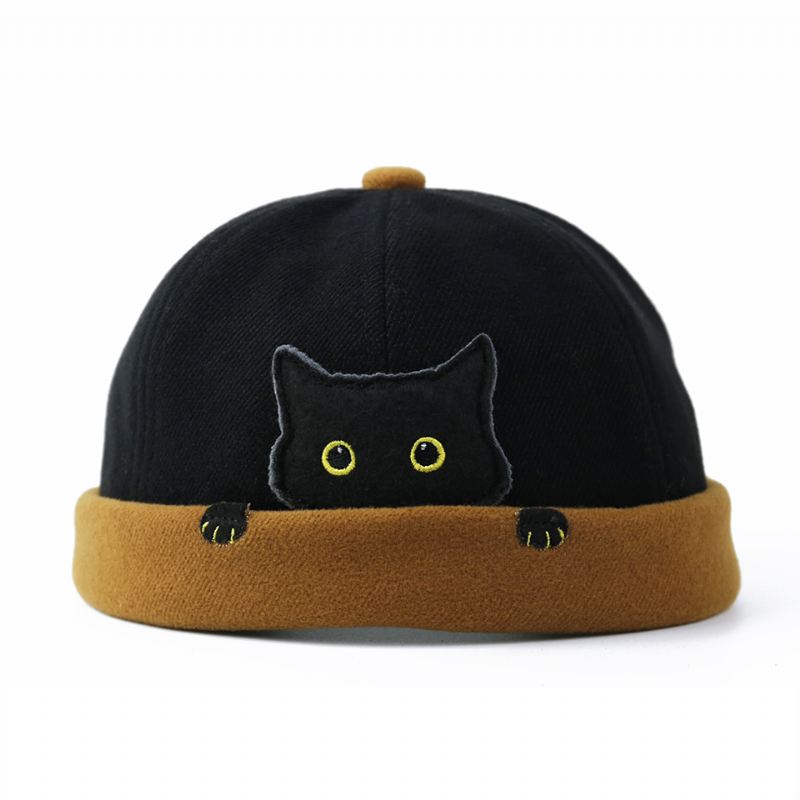 Retro Hip Hop Melon Hat Uden Frynser