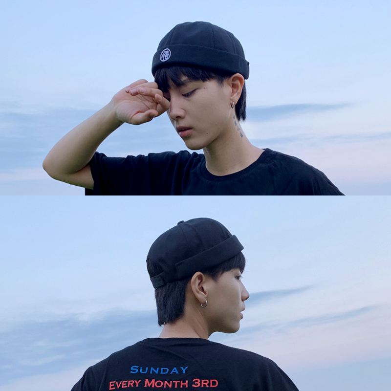 Retro Melon Hat Mand Four Seasons Hip-hop Koreansk Version Af Beret Hat Street Hipsters Hatte Uden Udhæng Udlejer Kvinder