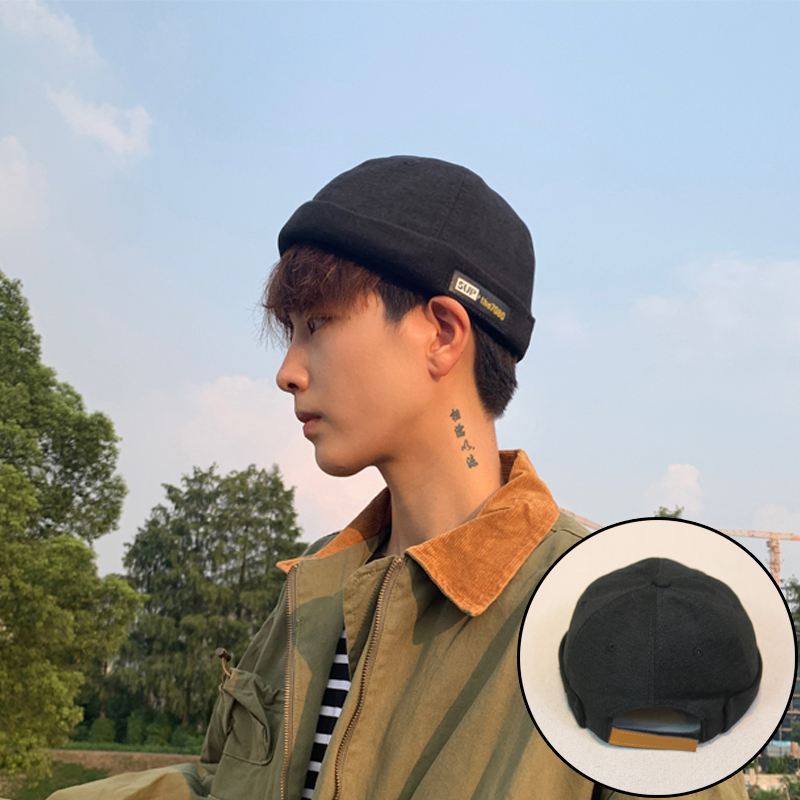 Retro Melon Hat Mand Four Seasons Hip-hop Koreansk Version Af Beret Hat Street Hipsters Hatte Uden Udhæng Udlejer Kvinder