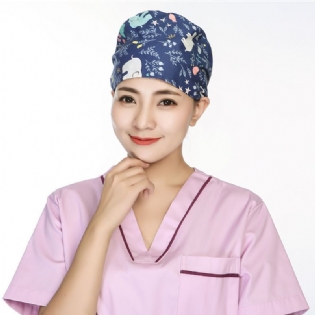 Scrub Caps Kirurgisk Cap Bomuld Kemoterapi Tynd Turban